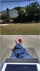 THE LIFE - working on my business while enjoying the CA sunshine